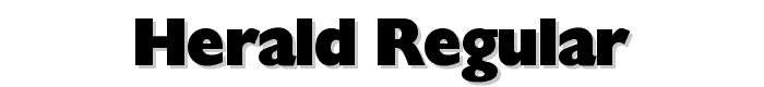 Herald Regular font